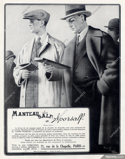Salf (Men's Clothing) 1929 Sportsalf, Kendall Taylor