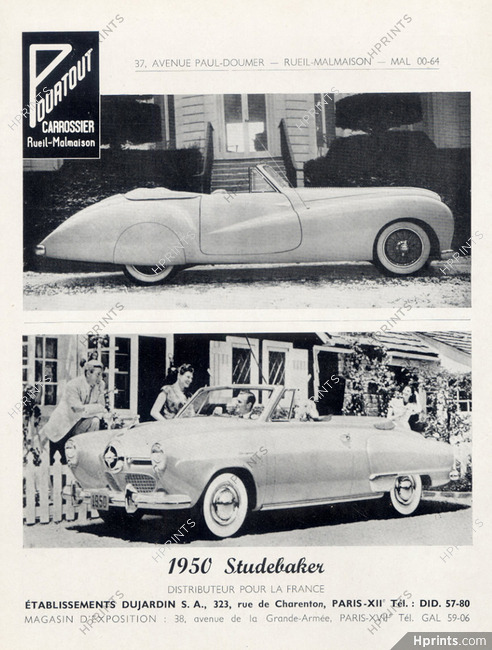 Studebaker (Cars) 1949 Pouatout (Coachbuilder)