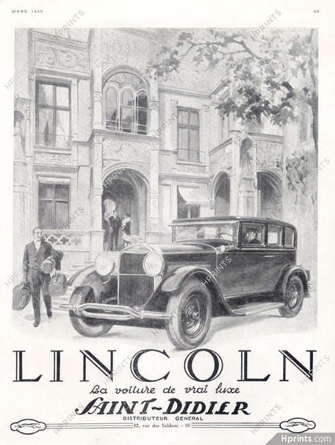 Lincoln (Cars) 1930 Hotel Bellhop