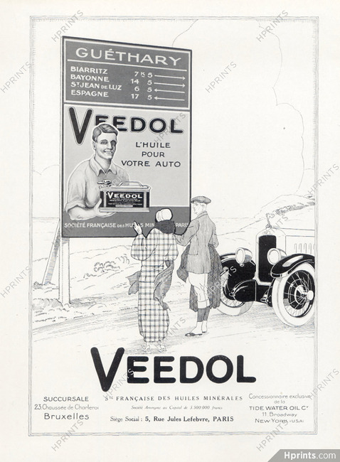 Veedol (Motor Oil) 1925 Guéthary