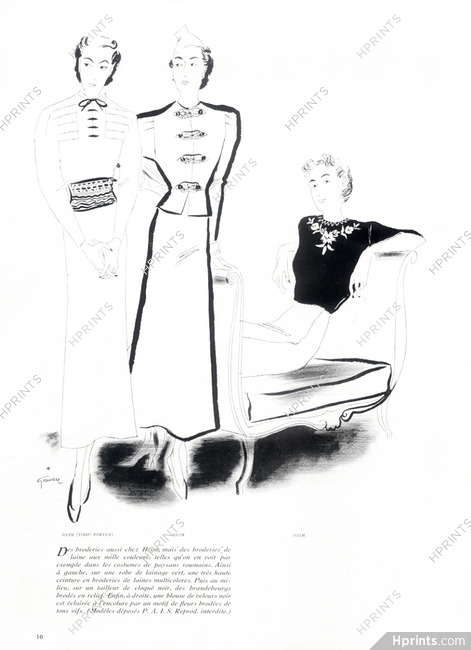 Jacques Heim (Couture) 1936 René Gruau