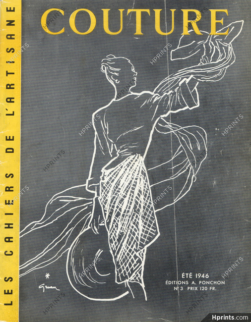 René Gruau 1946 Cover Couture