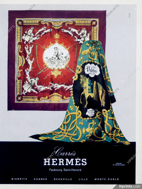 Hermès (Carrés) 1969 Scarf "Chiens et Valets" Palefroi