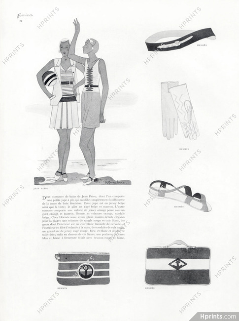 Hermes (Handbag, Belt, Shoes, Gloves) 1931 Jean Patou
