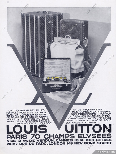 Louis Vuitton (Luggage, Baggage) 1924 Trunk, Articles de Voyage