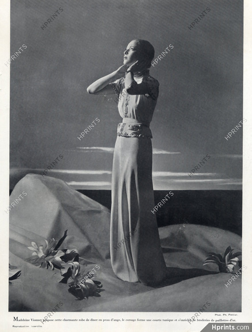 Madeleine Vionnet 1937 Photo Philippe Pottier, Dinner Suit
