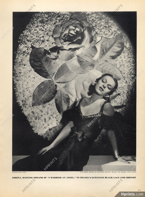 Chanel 1938 Vera Zorina Dancer, Photo George Platt Lynes