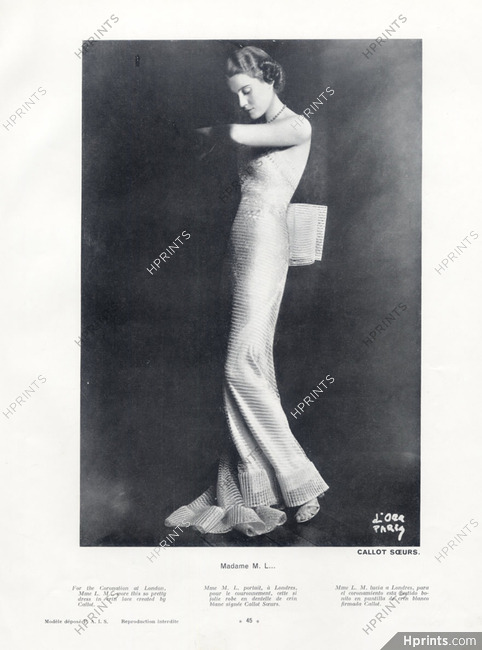 Callot Soeurs (Couture) 1937 Photo Madame D'Ora (Philippine Dora Kallmus)