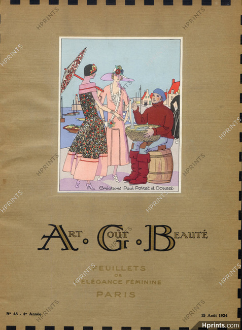 Paul Poiret & Doucet (Couture) 1924 A.G.B (Art Goût Beauté) Cover