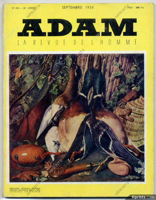 Adam 1956 N°236 Magazine for Men, Hunting