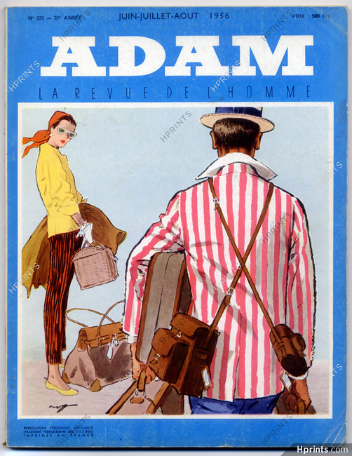 Adam 1956 N°235 Magazine for Men, 128 pages