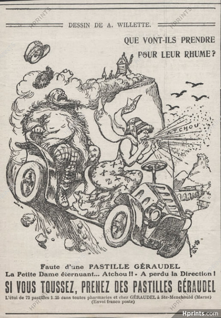 Géraudel 1896 Adolphe Willette, Comic Strip