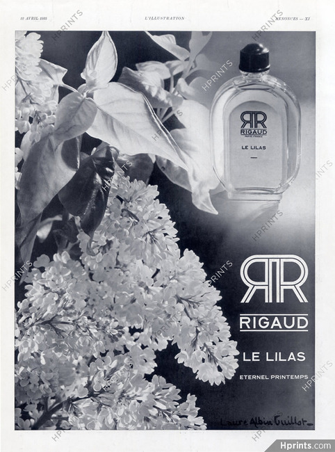Rigaud (Perfumes) 1933 Le Lilas, Photo Laure Albin Guillot