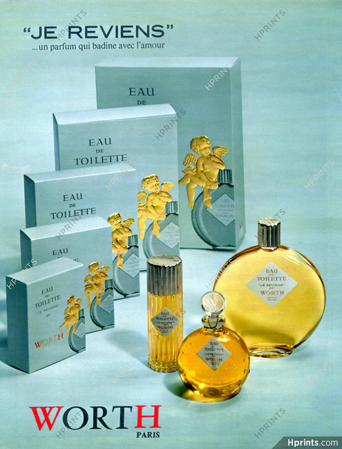 Worth (Perfumes) 1966 Eau de Toilette, Je Reviens
