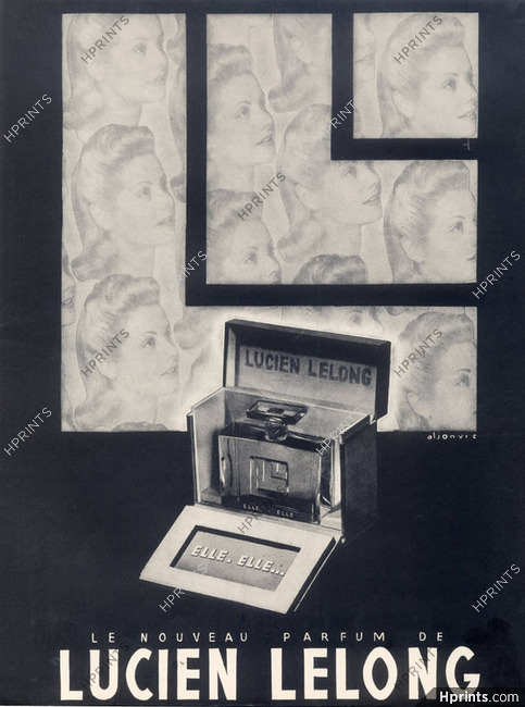 Lucien Lelong (Perfumes) 1941 Elle.Elle