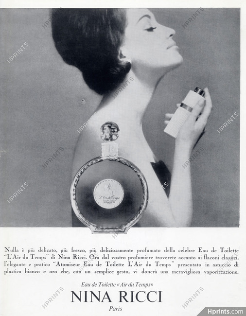 Nina Ricci (Perfumes) 1964 L'Air Du Temps