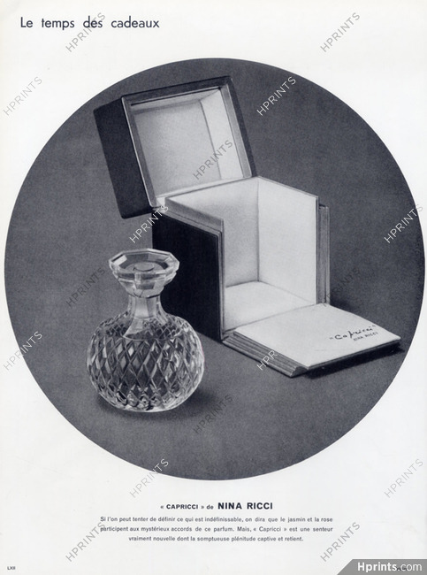 Nina Ricci (Perfumes) 1960 Capricci