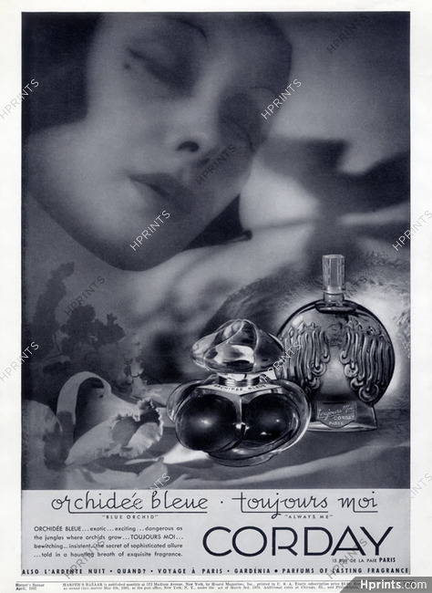 Corday (Perfumes) 1937 Orchidée Bleue, Toujours moi