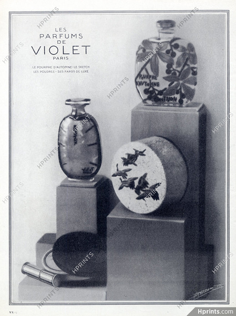 Violet (Perfumes) 1926 Pourpre d'Automne, Sketch