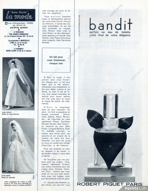 Robert Piguet (Perfumes) 1966 Bandit, Photo Botkine