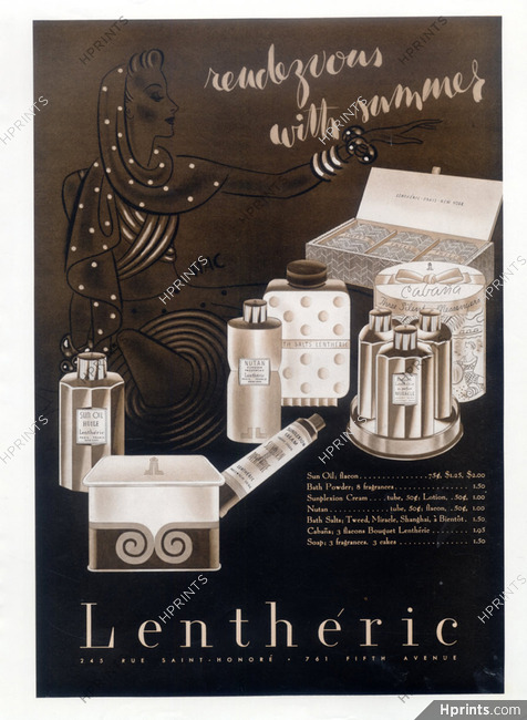 Lenthéric (Perfumes) 1939 MAC