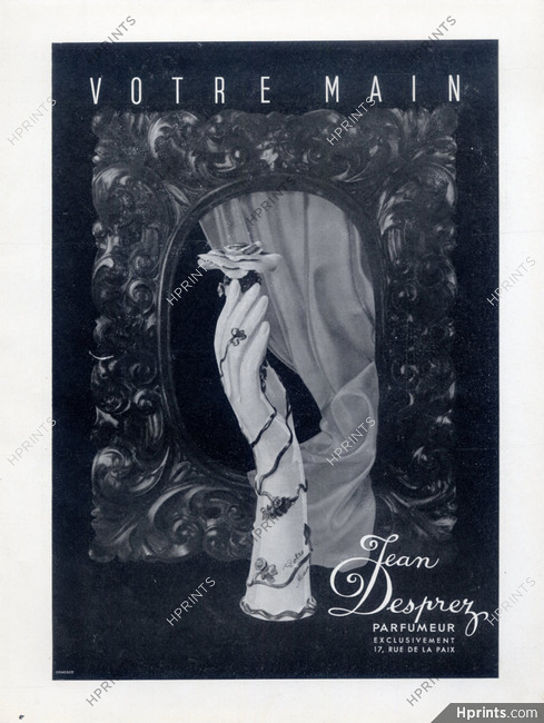 Jean Desprez (Perfumes) 1943 Votre Main...