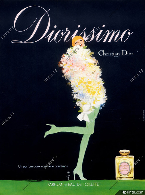 Christian Dior (Perfumes) 1979 Diorissimo, René Gruau