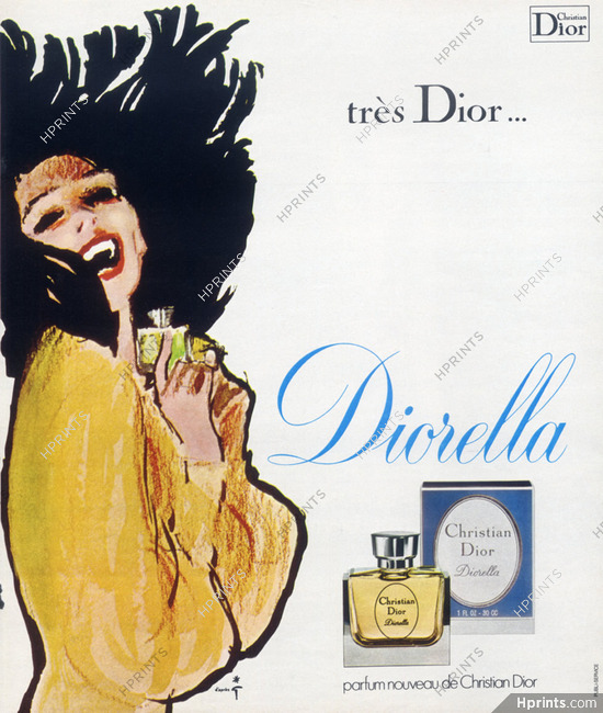 Christian Dior (Perfumes) 1973 René Gruau, Diorella