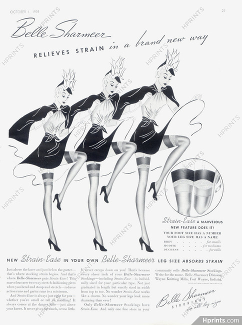 Belle-Sharmeer (Hosiery, Stockings) 1939