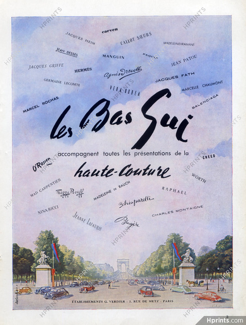 Bas Gui (Hosiery, Stockings) 1951 Champs-Elysées