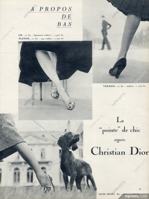 Christian Dior (Lingerie) 1953 Stockings