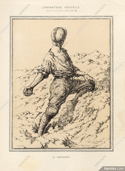 Jean Droit 1918 Infanterie, Soldier Military, World War I Grenadier, l'observateur, Fusilier-mitrailleur... 10 illustrated Pages, 10 pages