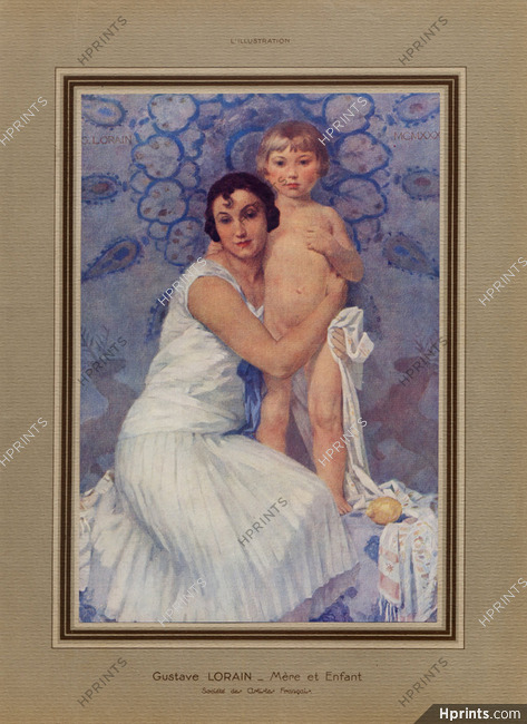 Gustave Lorain 1930 Mère et Enfant, Child