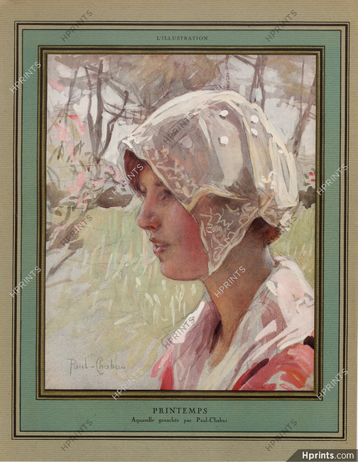 Paul Chabas 1922 Printemps, Portrait