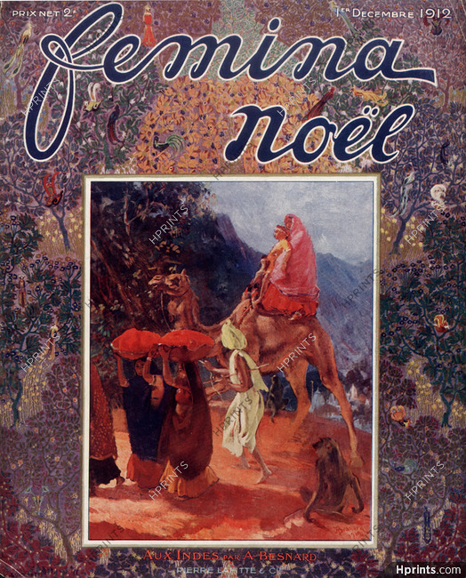 Albert Besnard 1912 Aux Indes (India), Femina cover
