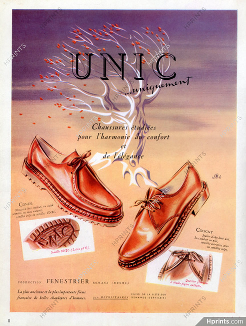 Unic (Shoes) 1952 Jean Mercey