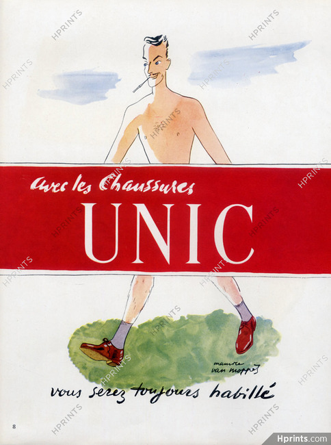 Unic (Shoes) 1950 Maurice Van Moppès
