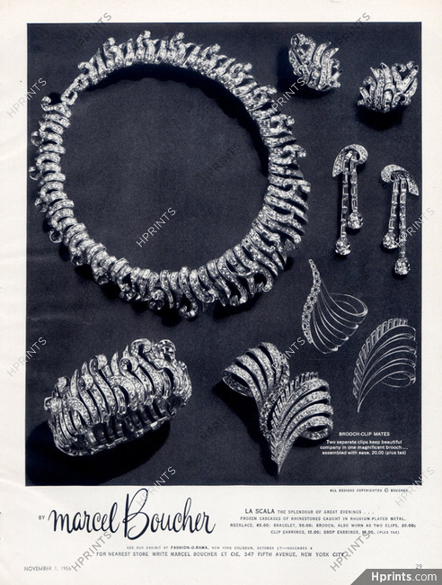 Marcel Boucher (Jewels) 1956 Brooch-Clip