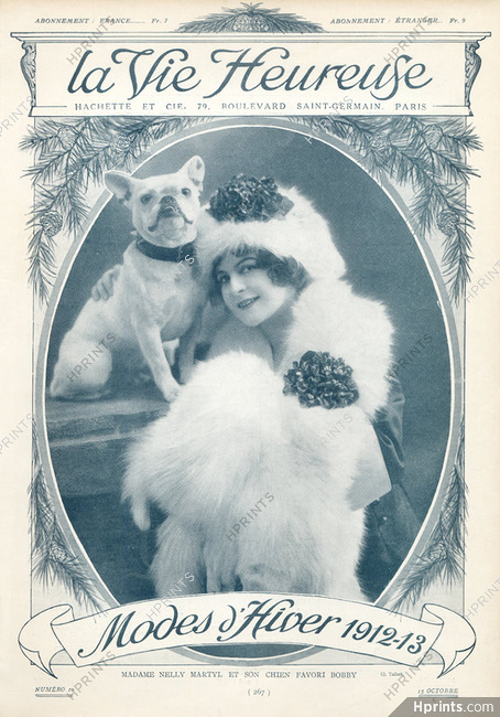 Nelly Martyl 1912 French Bulldog