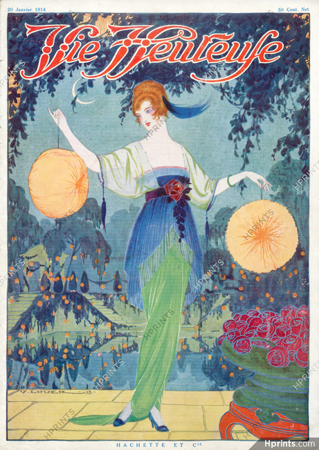 Victor Lhuer 1914 Elegant Parisienne, Art Deco Style — Cover