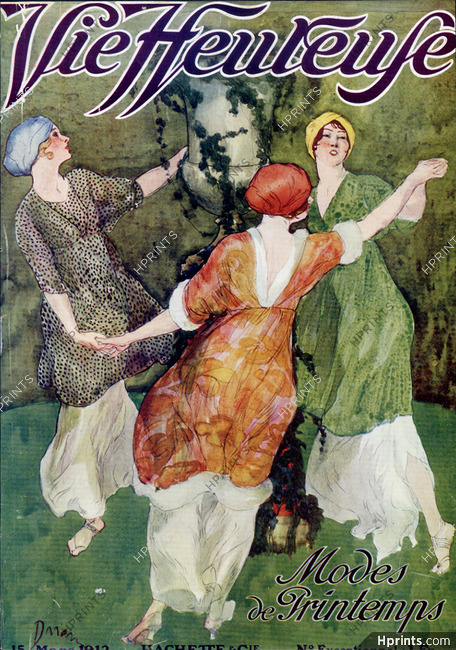 Etienne Drian 1912 Elegant Dancers