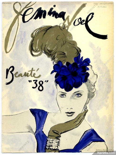 Pierre Mourgue 1937 Femina Cover, Rose Valois