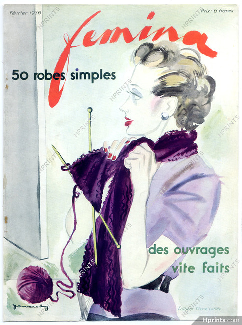 Jacques Demachy 1936 Femina Cover
