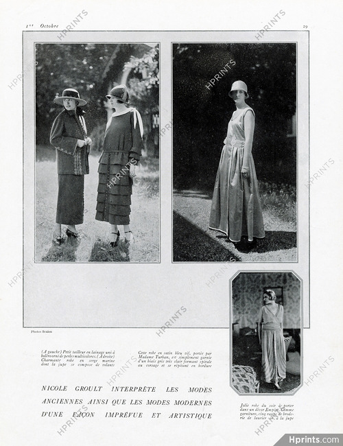 Nicole Groult (Couture) 1925 Photos Scaioni