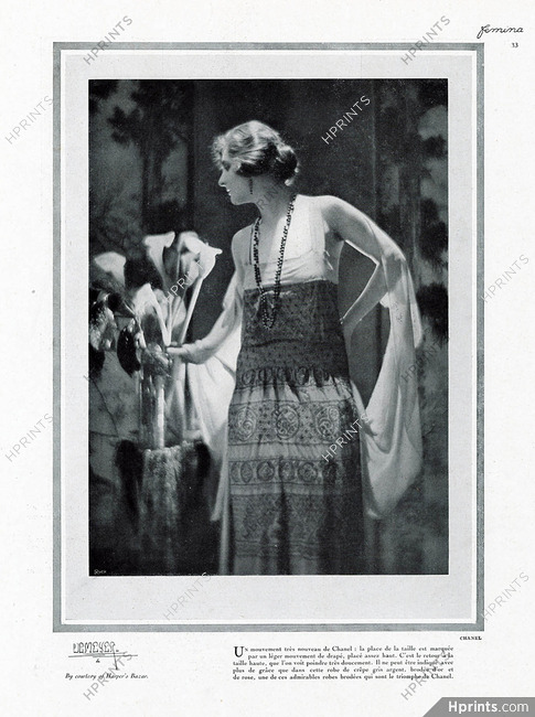 Chanel (Couture) 1923 Photo Demeyer