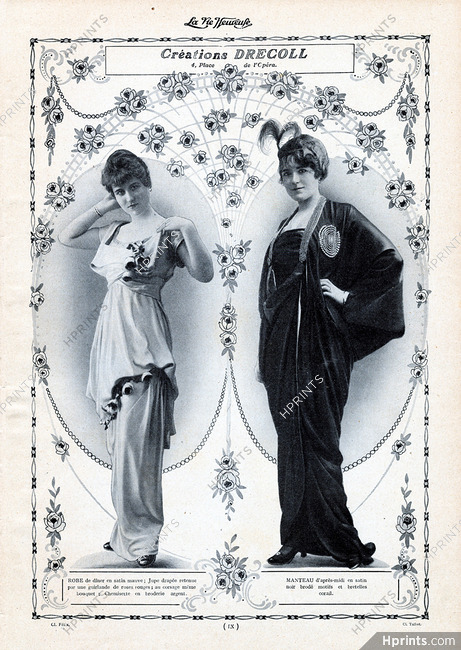Drecoll (Couture) 1914 Photos Talbot & Felix
