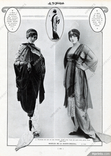 Drecoll (Couture) 1913 Evening Gowns Photos Talbot