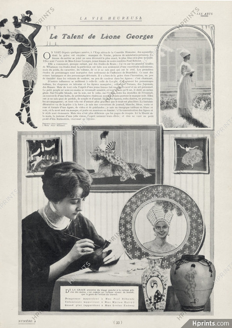 Le talent de Léone Georges, 1913 - Mrs Paul Reboux