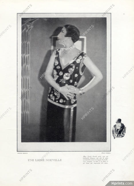 Mrs Nicole Groult (Couture) 1925 Portrait, Photo Scaioni