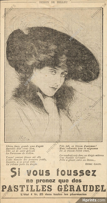 Géraudel 1907 Portrait Paul-César Helleu, Text Henry Galoy